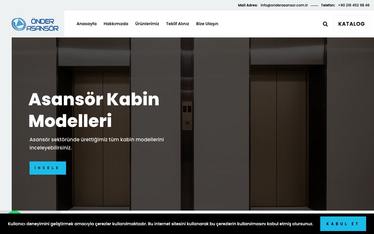 Elevator doors, cabins and control systems