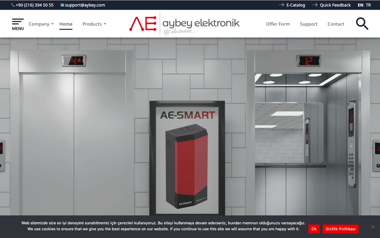 Elevator doors, cabins and control systems