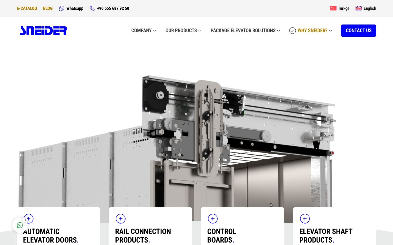 Elevator doors, cabins and control systems