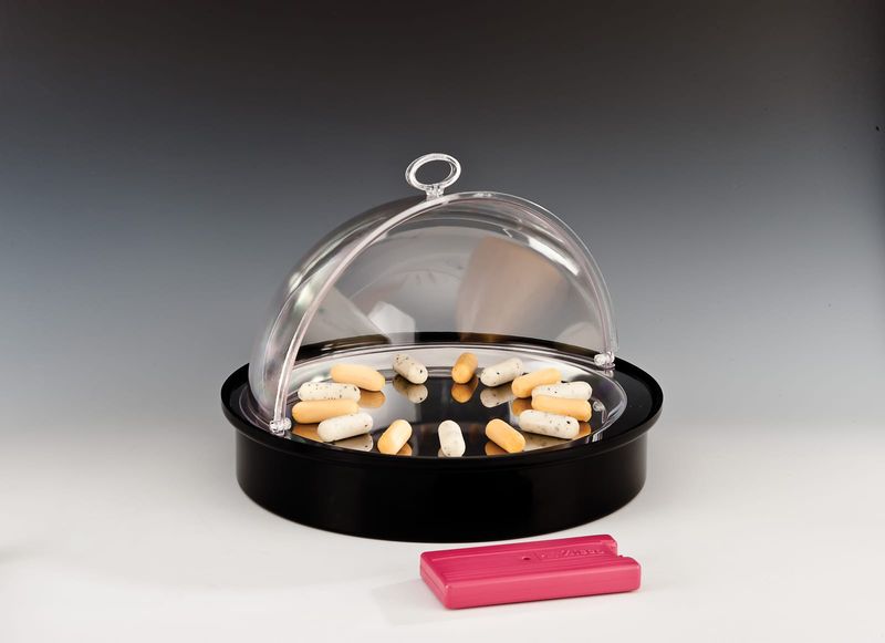 ZCP 221 — Polycarbonate Roll-Top Cooled Display Ø 42 cm