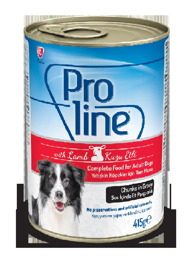 Proline with lamb adult dog food can