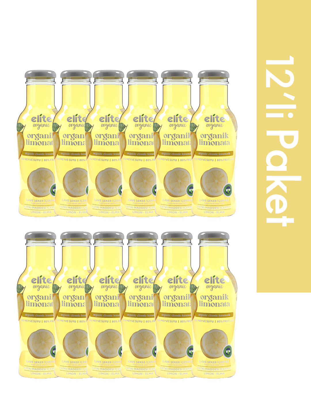 Organic classic lemonade Elite Naturel 12 × 250 ml