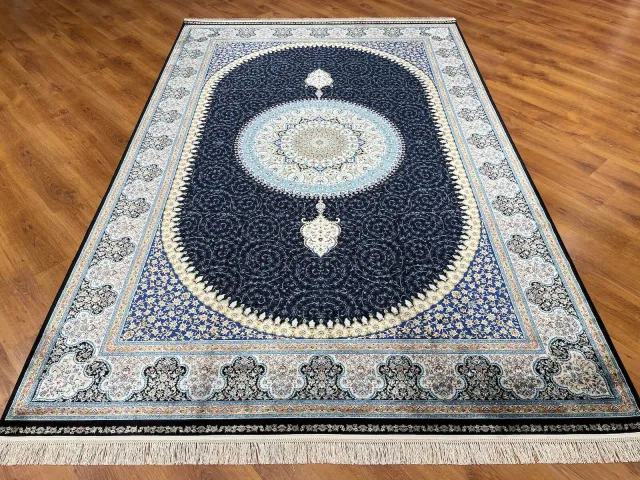 سجادة بامبو Quality Carpet 39867F كحلي