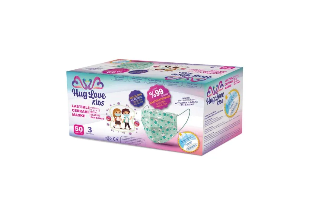 كمامة جراحية للأطفال Hug Love 50 adet