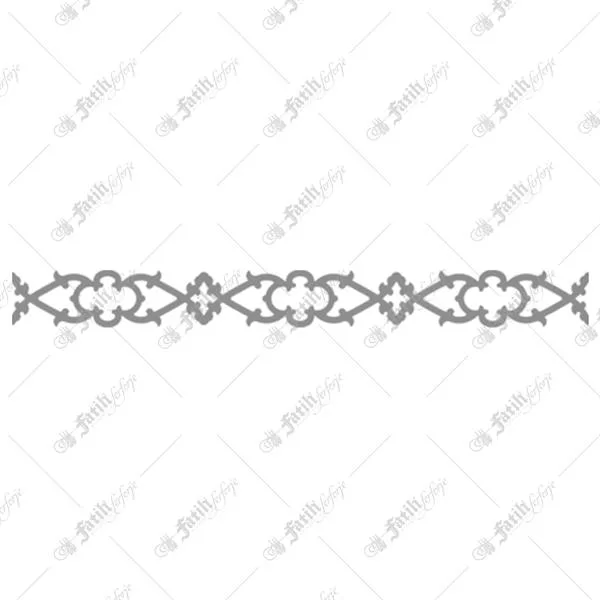 زخرفة حديدية مقطوعة بالليزر KM-02404