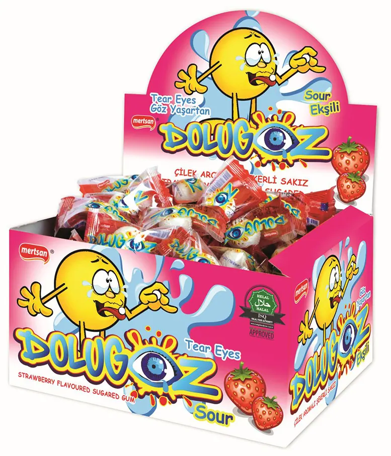 Dolugoz Tears-Inducing Strawberry Flavored Sour Gum