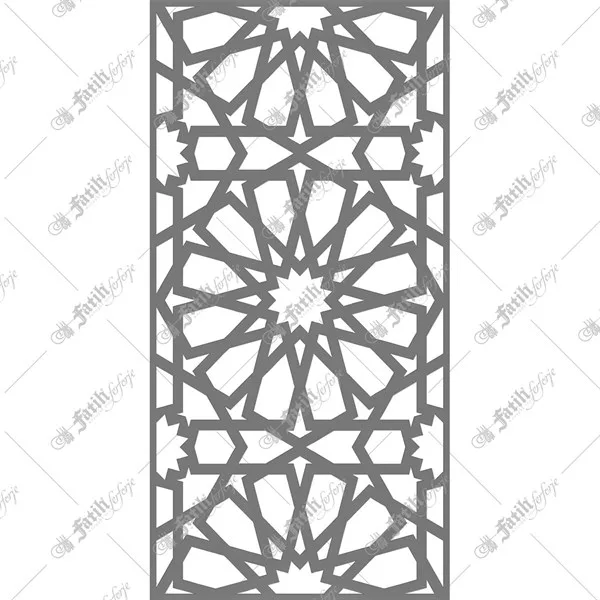 زخرفة حديدية مقطوعة بالليزر KM-03240