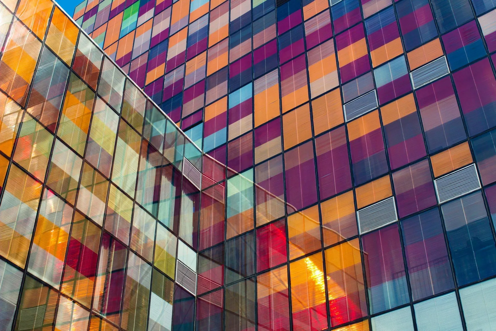 Painted colored glass