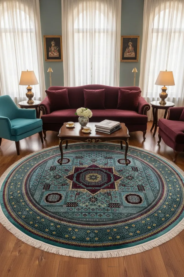 سجادة بامبو دائرية Quality Carpet 8141A