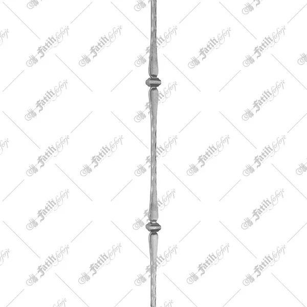 Forged motif iron bar 12414-g