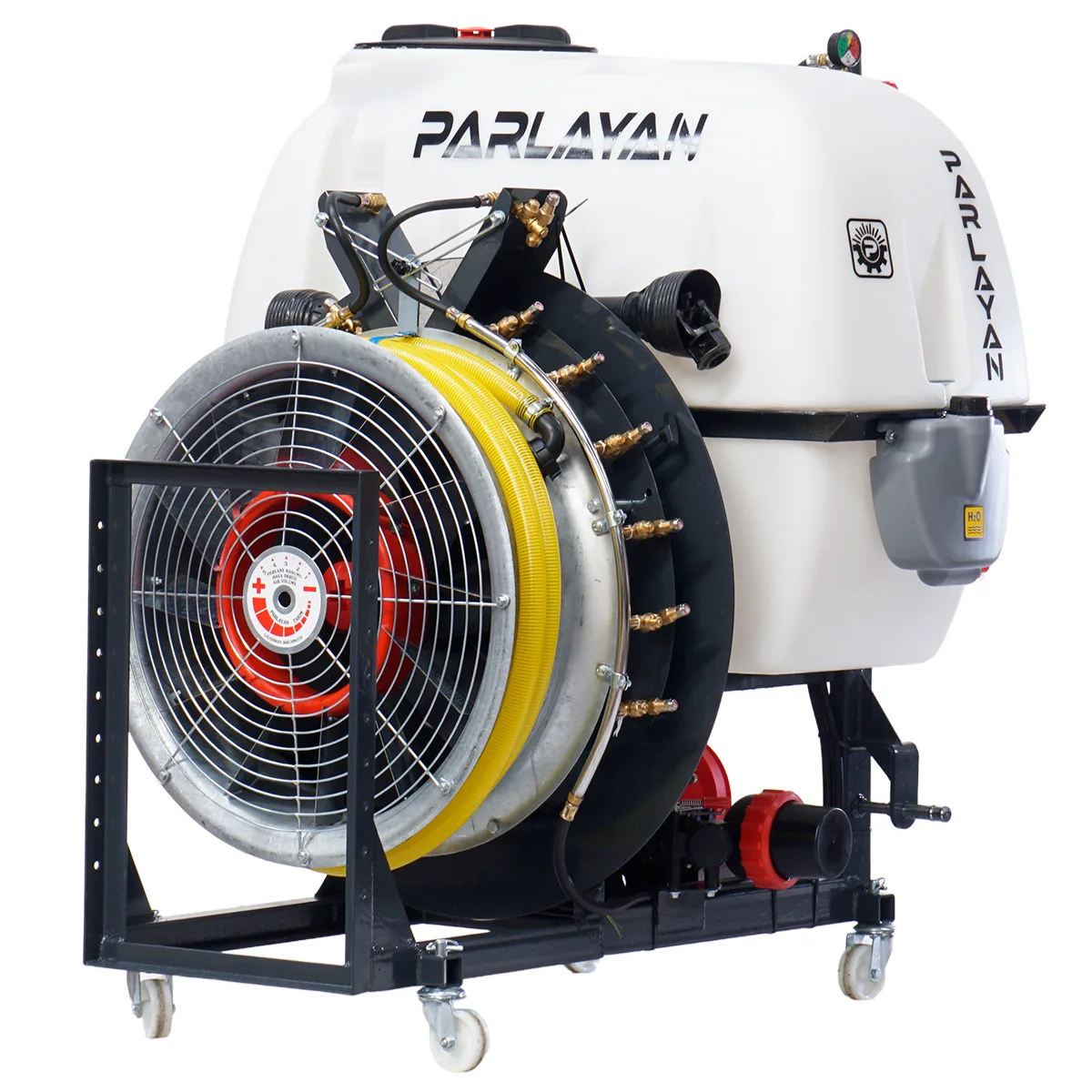Mounted turbo agricultural atomizer