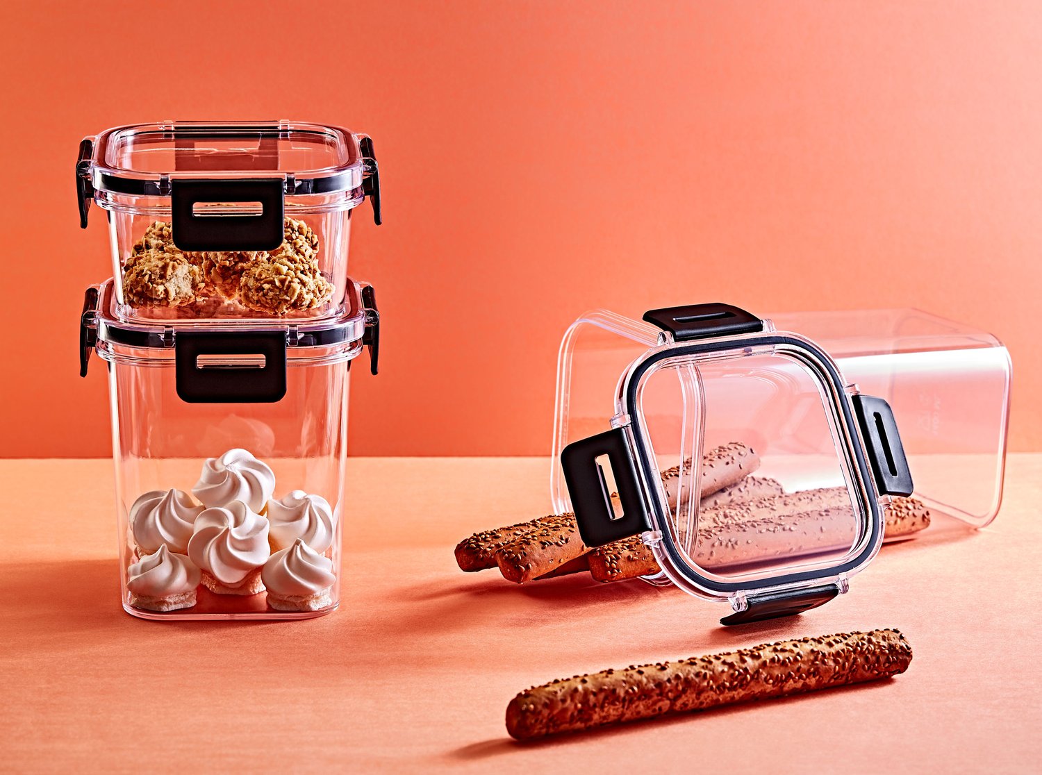 Clear Square Food Container 900 ML (EP-681)