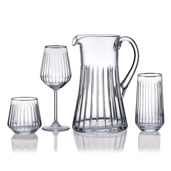 Korkmaz Siera Platinum 37-Piece Glass Set A9206-1