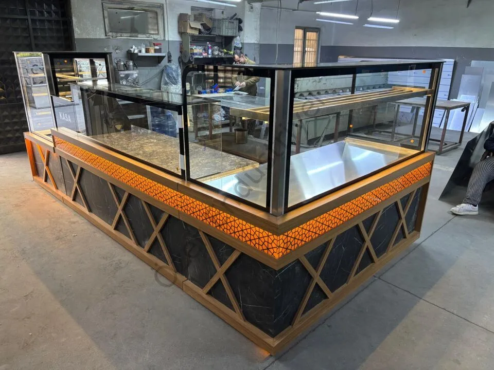 Baklava Display Counter, with pastry cabinet, complete set