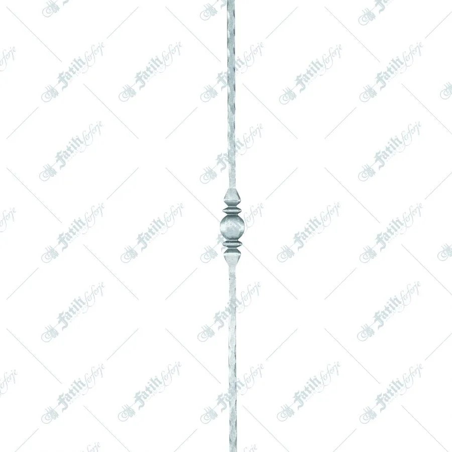 Forged motif iron bar 312145-g