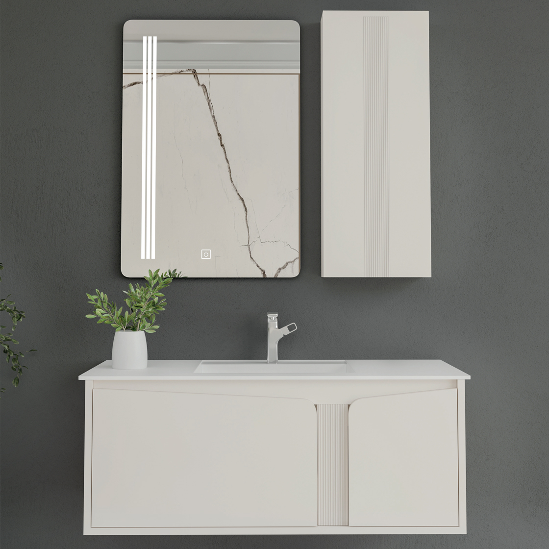 Piedra bathroom vanity