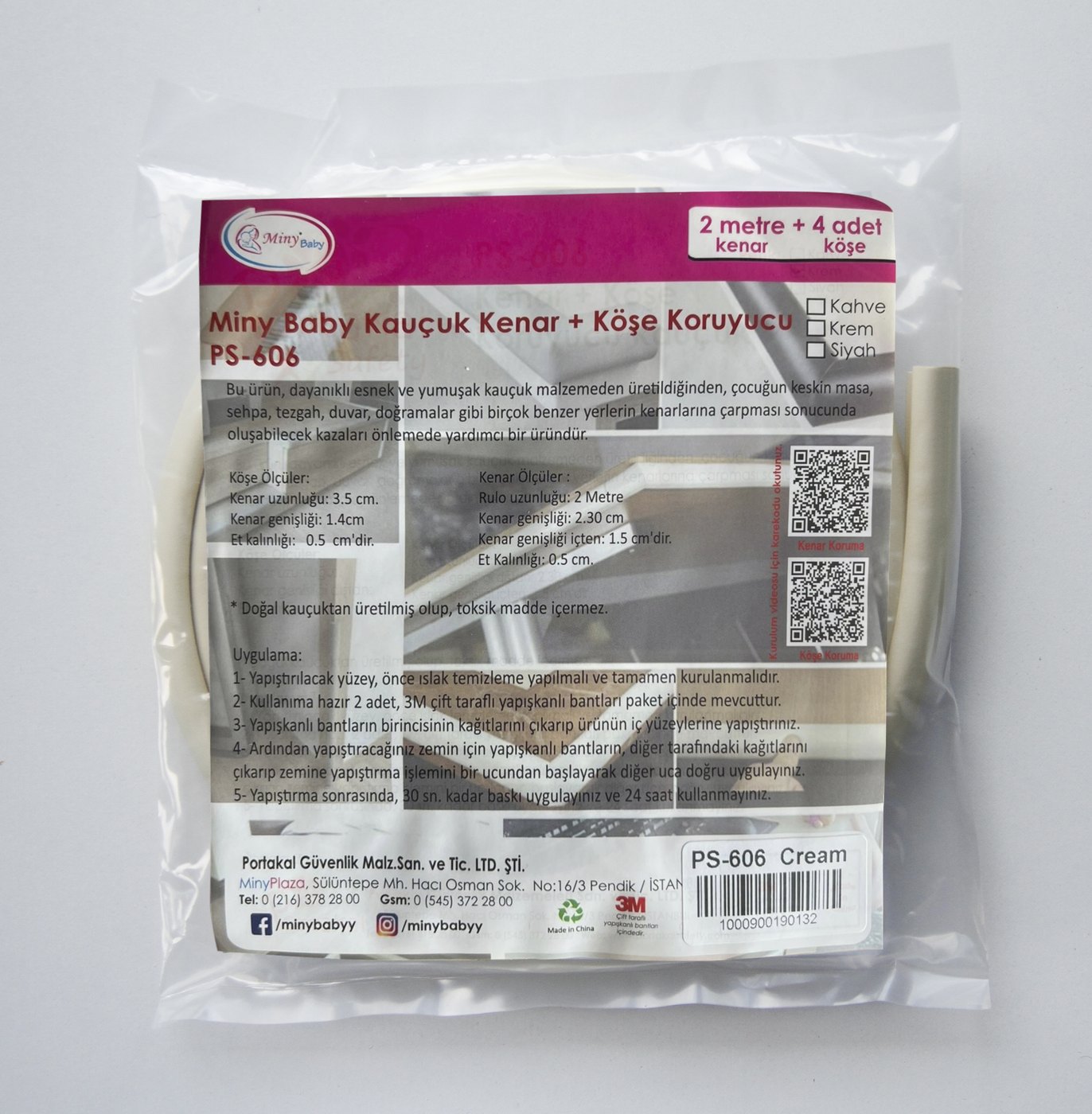 PS Miny Edge + Miny Corner Protector / CREAM