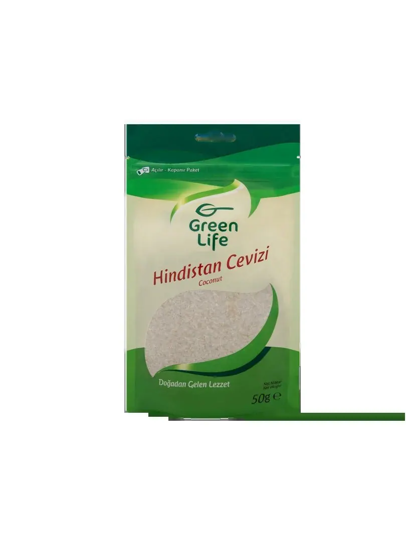 Green Life Desiccated Coconut 50 g Zip Bag