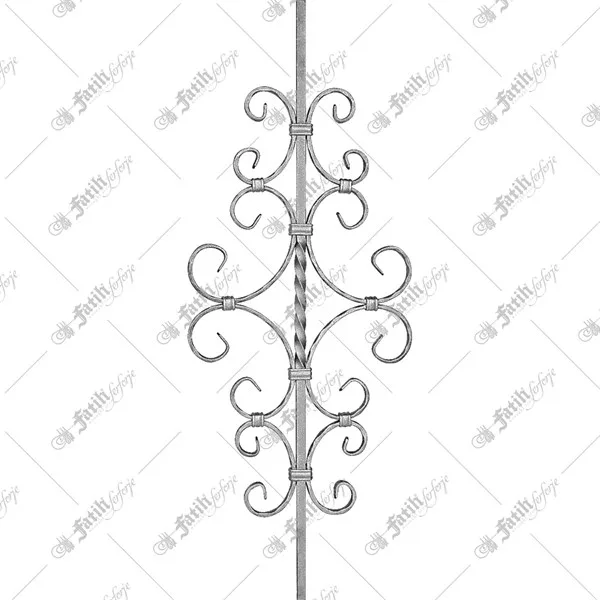 Wrought-iron flat bar (lama) 12411-b