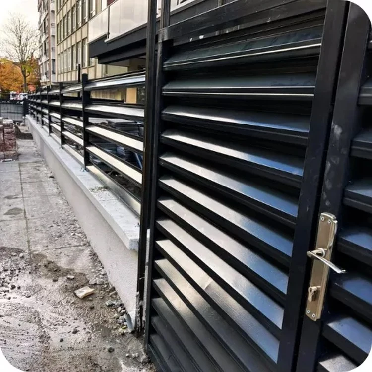 Shutter fence and shutter railing