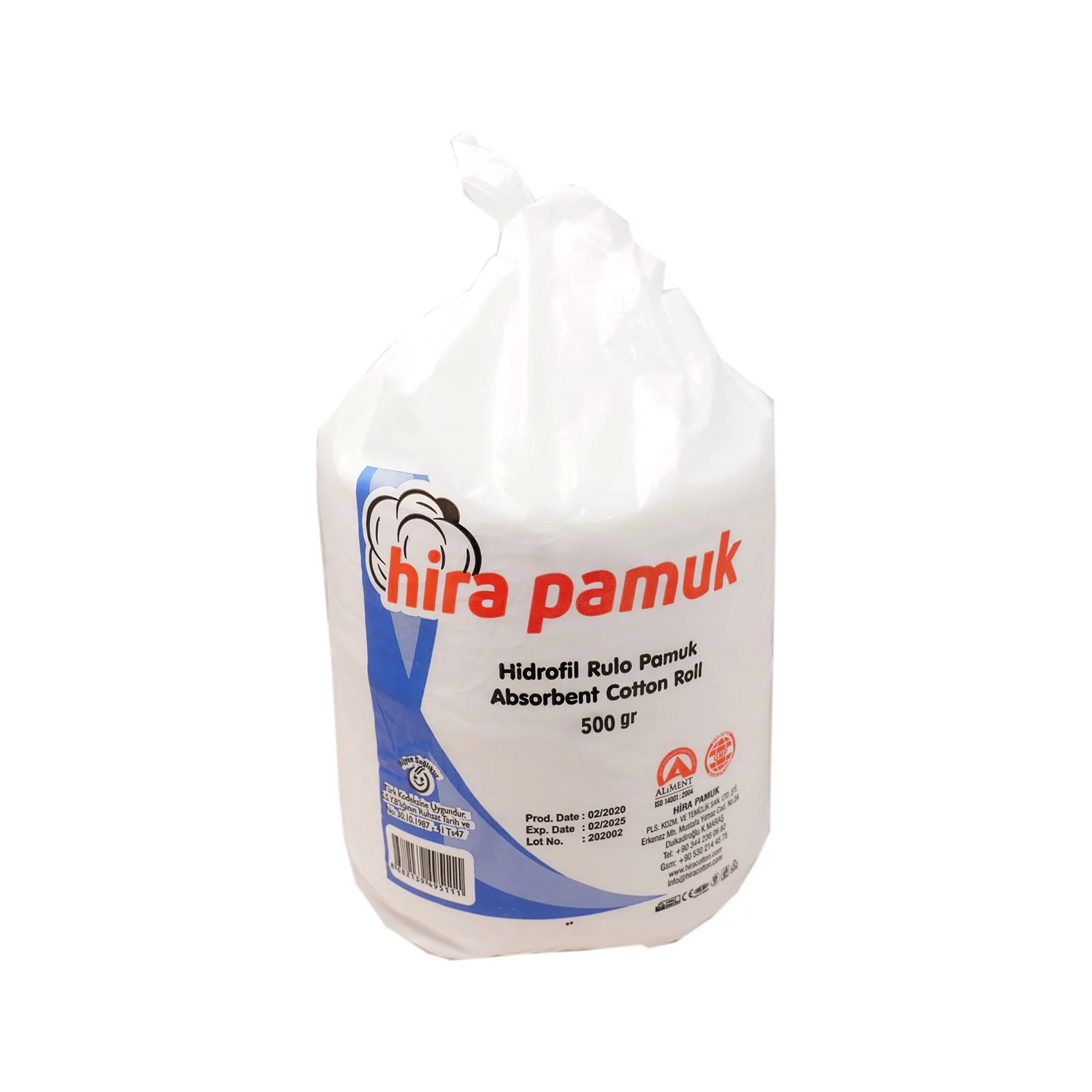 Hydrophilic cotton roll