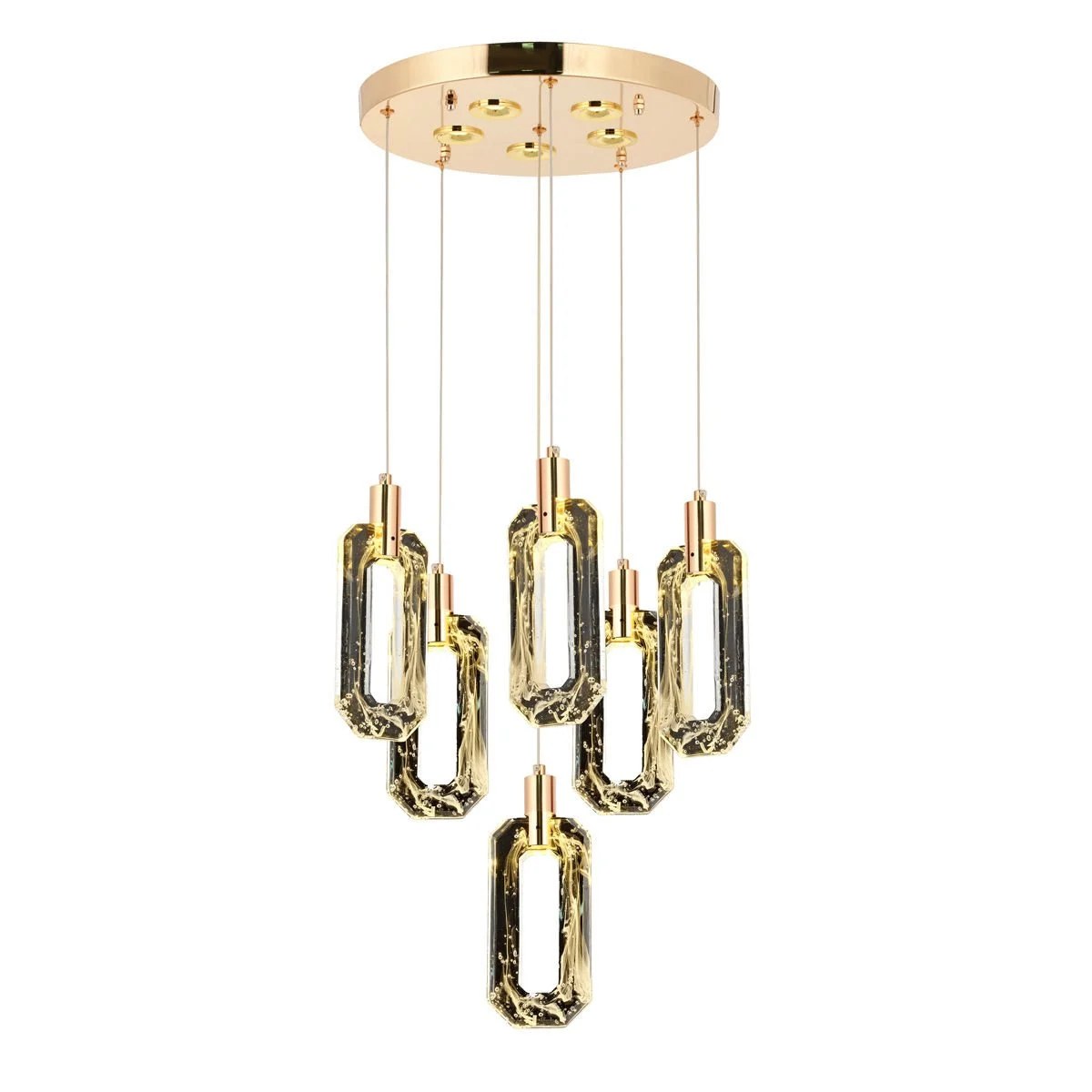 Beste 6 Tray Gold Antique