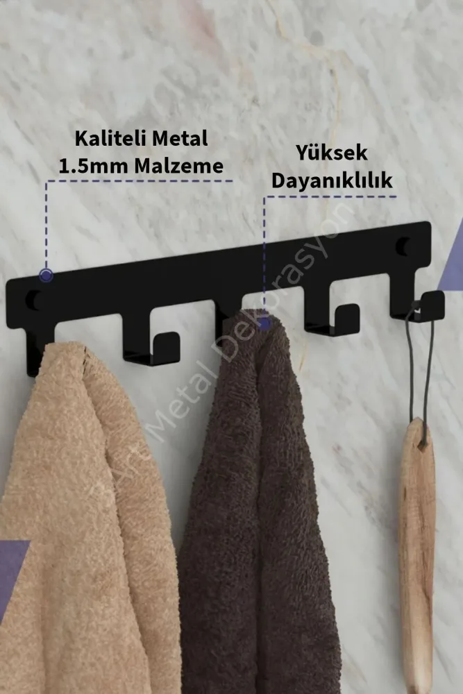 Metal Bathroom Wall Hanger (3)