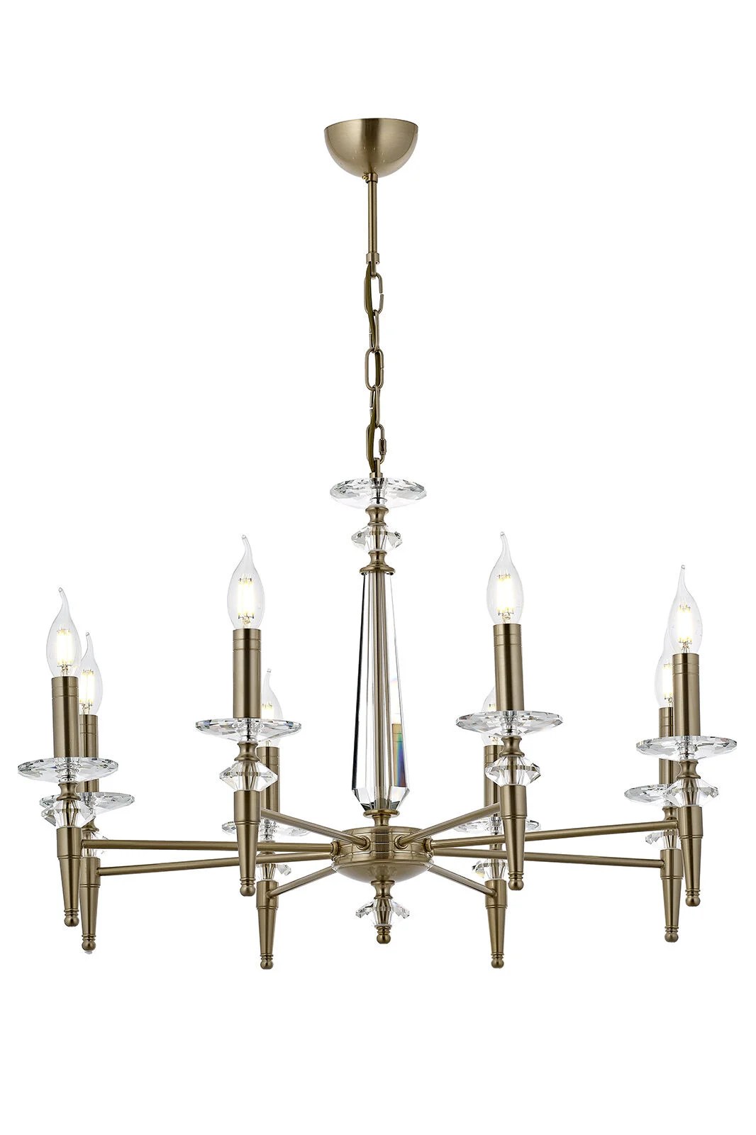 Sülün Antiqued Chandelier 8 Pieces