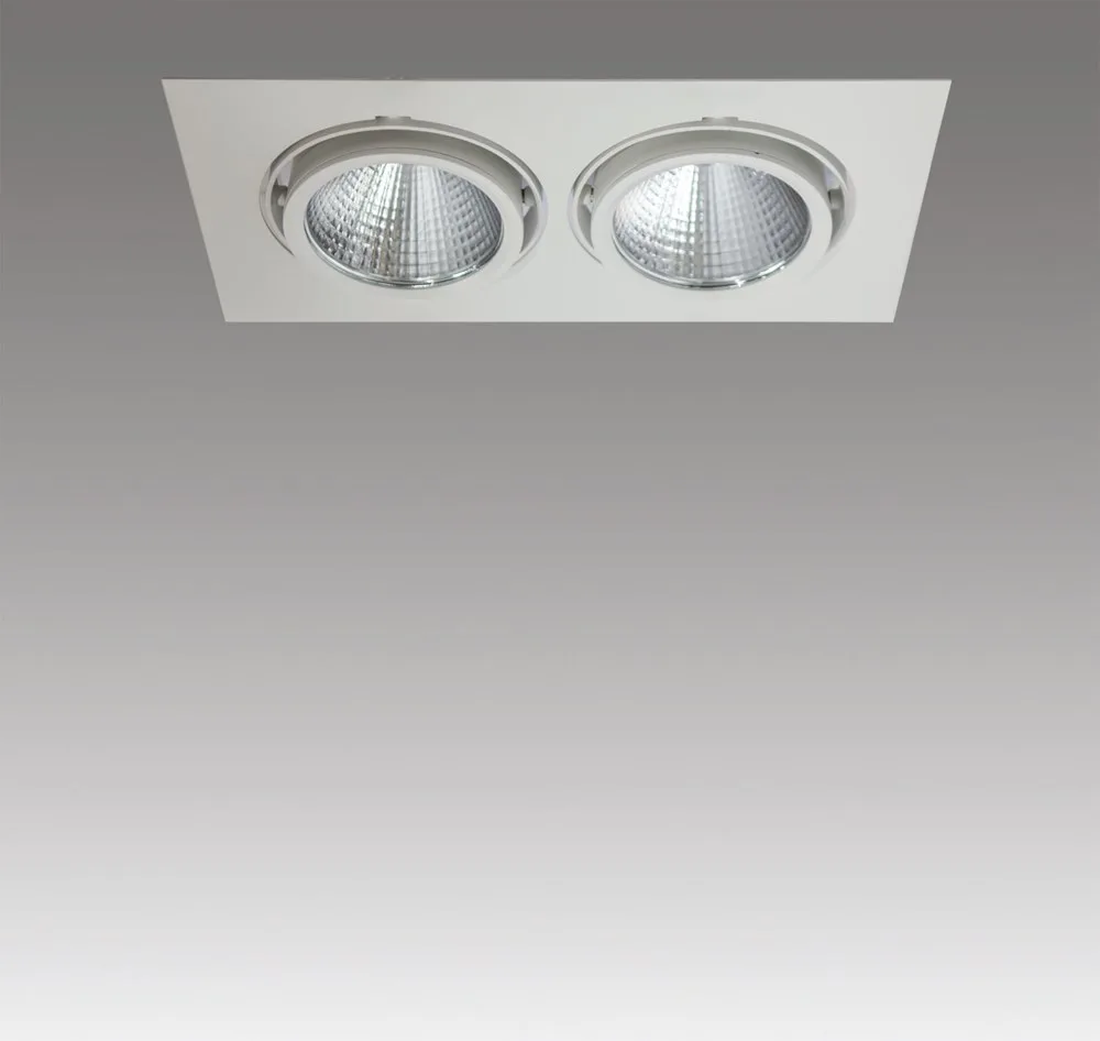 Double recessed square spotlight 10 100 1077 BORA