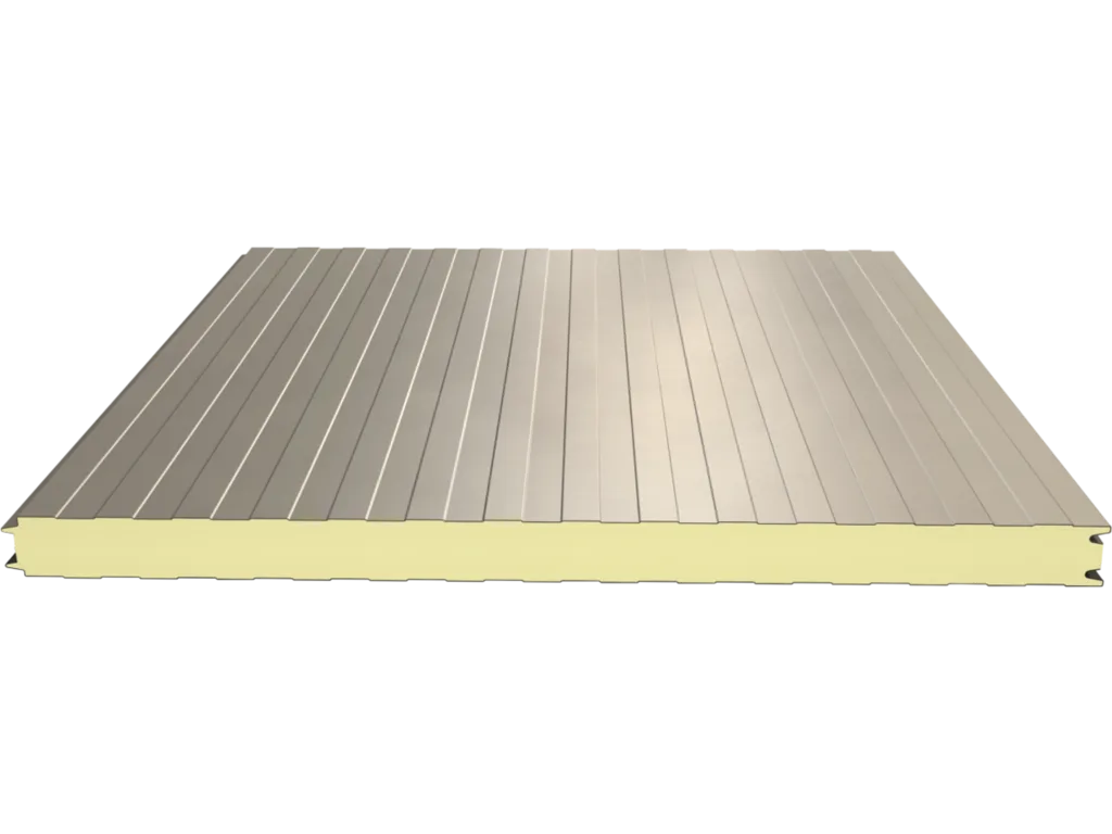 Cold room panels CCP01 PU PVC Flat Surface PUR-PIR 40-200 mm