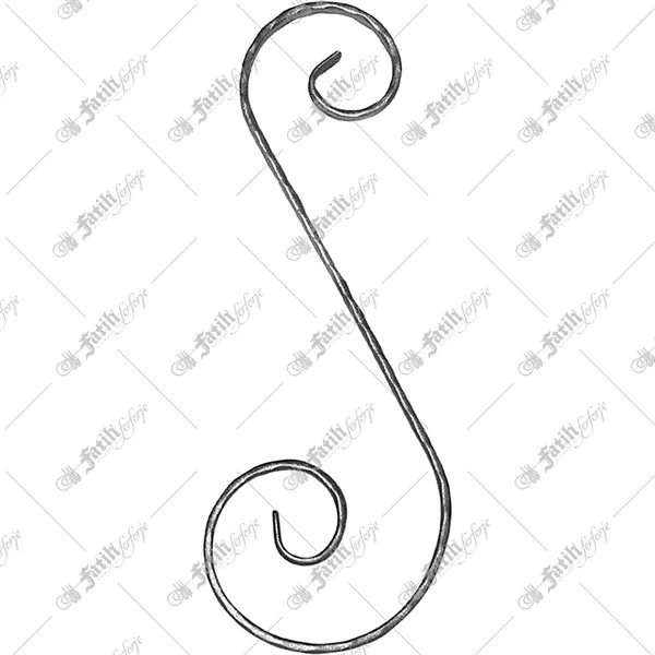 Decorative iron piece 19094-k