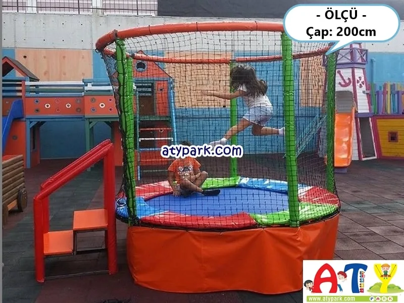 Home-type children's trampoline with net 2456