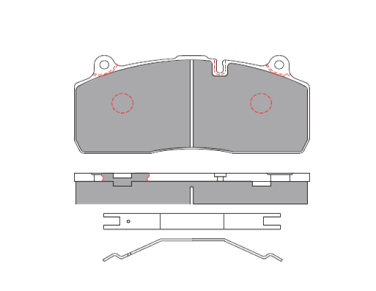 322/1-300 Oypar Balata Brake Pads for Heavy Vehicles