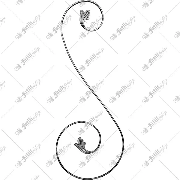 Wrought-iron flat bar (lama) 19217-k