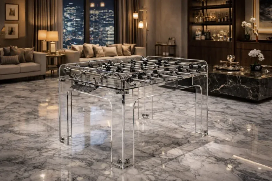 GLASS foosball table
