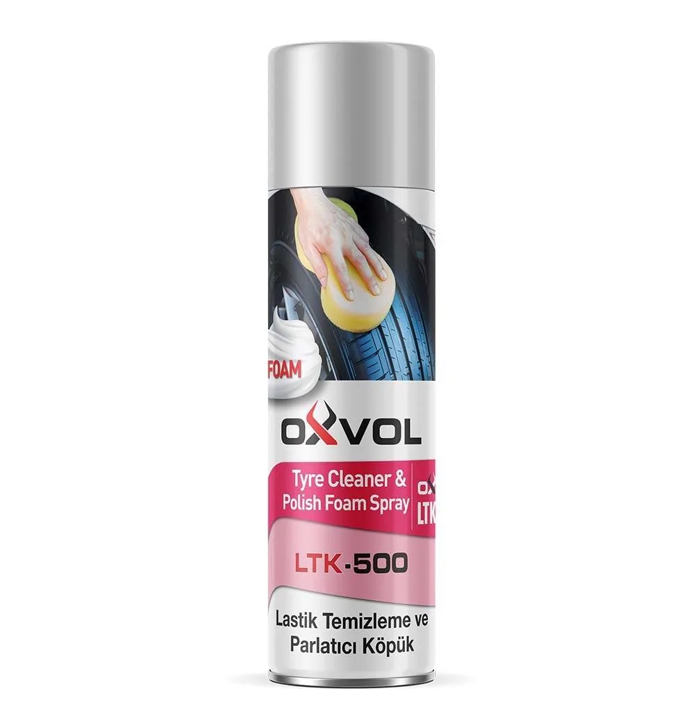 بخاخ رغوة تنظيف وتلميع الإطارات OXVOL