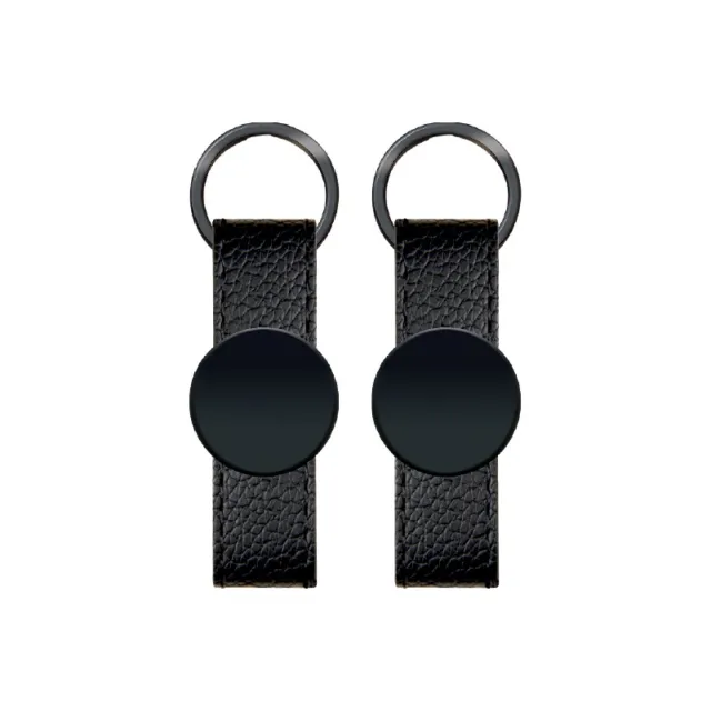 Metal Faux Leather Keychain – 4113
