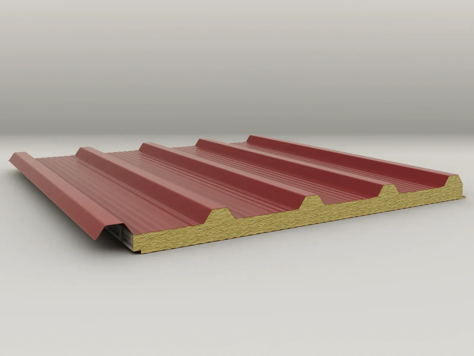 5-rib rock wool insulated external-screw roof panel