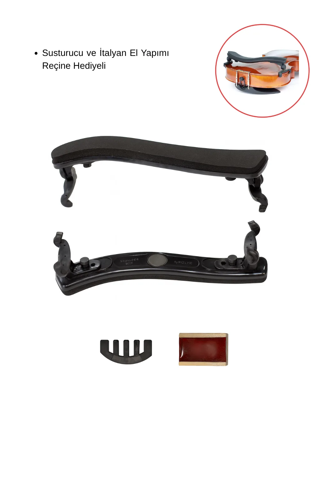 Yankı VY-4 violin shoulder rest