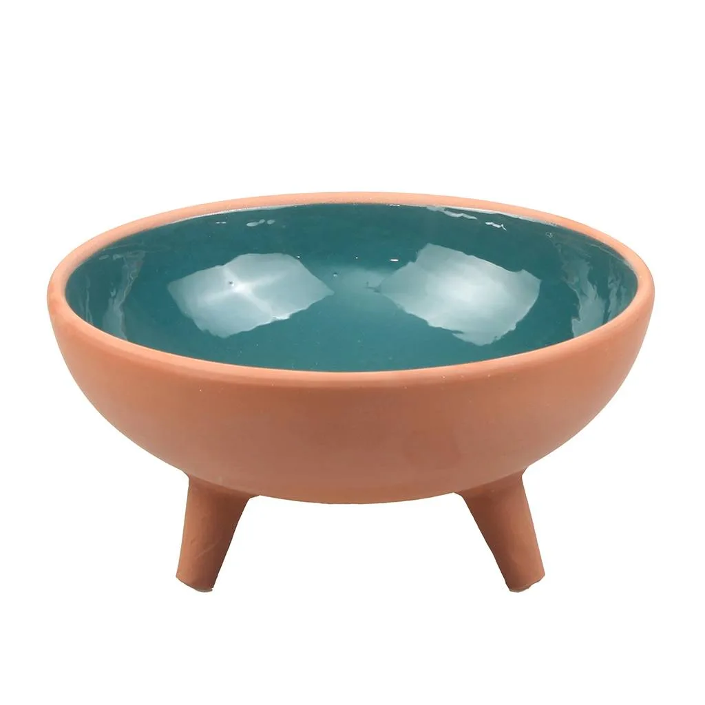 وعاء طعام قطط فخاري Oil Green