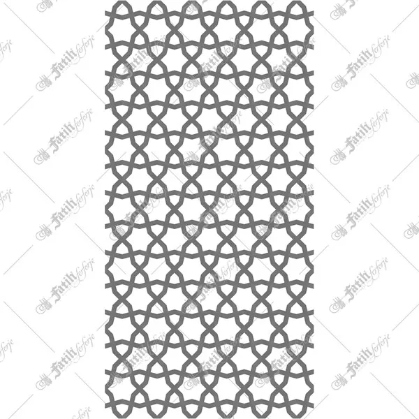 زخرفة حديدية مقطوعة بالليزر KM-03204