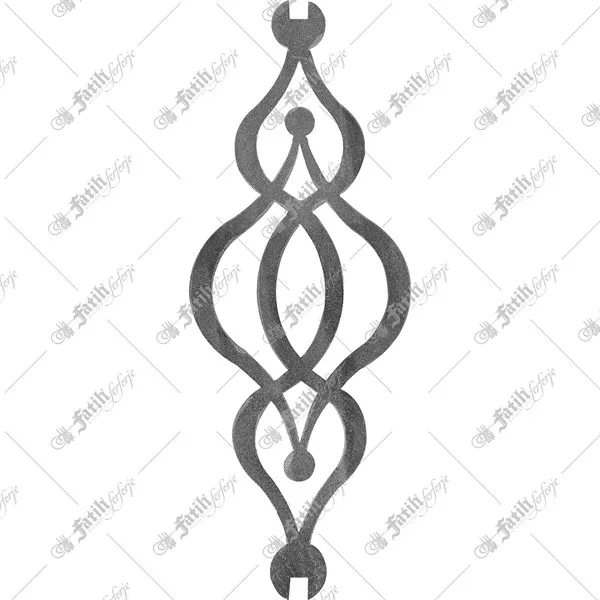 زخرفة حديدية مقطوعة بالليزر KM-10622