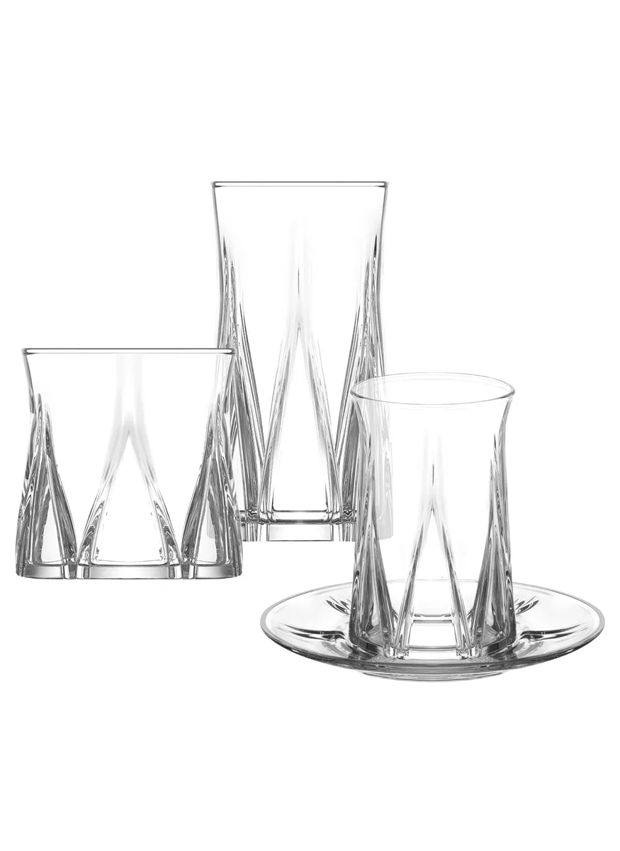 Zoey glass dowry set