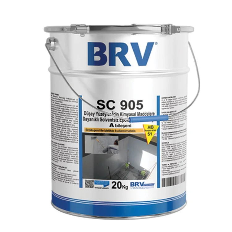 BRV SC 905 • CHEMICAL RESISTANT SOLVENT-FREE EPOXY TOP COAT FOR VERTICAL SURFACES
