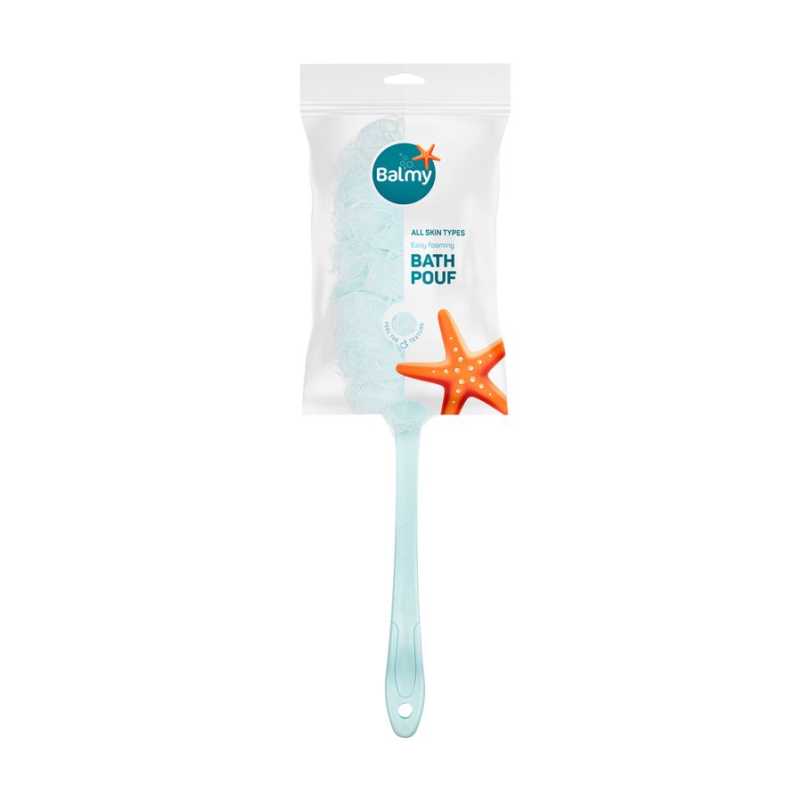 Bath Loofah with Handle – Green