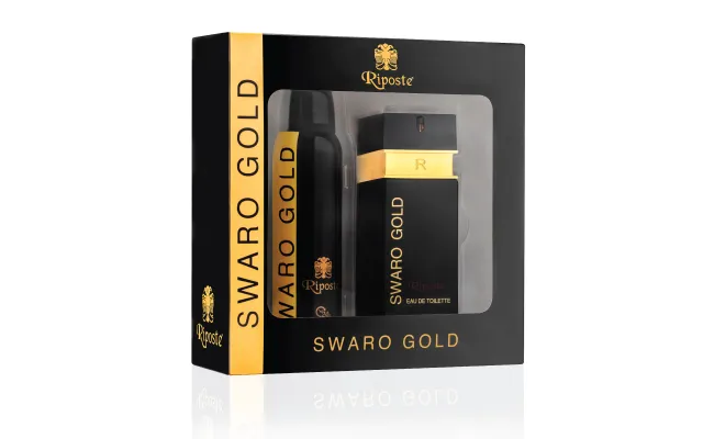 طقم هدايا رجالي Riposte Swaro Gold