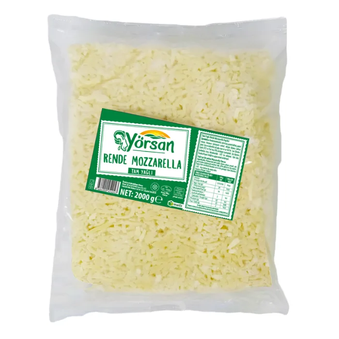 Full-fat grated mozzarella cheese 2000 g -18