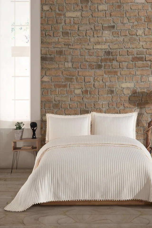 Elart Florita Bedspread Set Single (180x240 cm) Cream