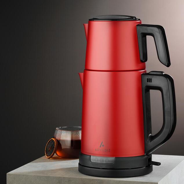 ماكينة شاي Aryıldız Tea Harmony أحمر