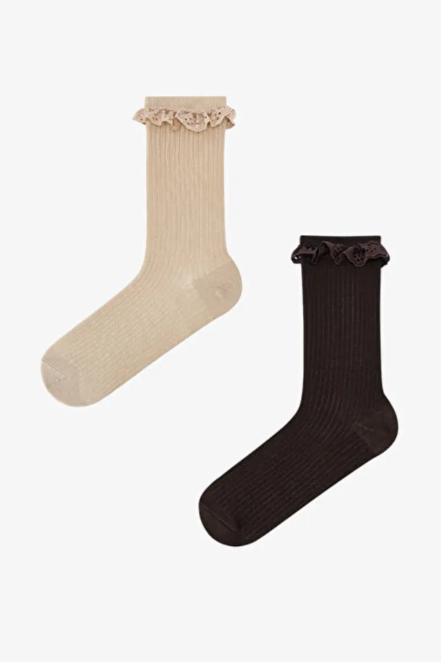 عبوة من زوجي جوارب Chic Lace